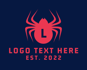 Red Insect - Insect Spider Pesticide logo design