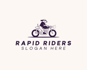 Motorcycle - Riding Motorcycle Dog logo design