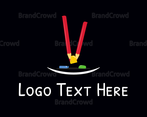 School Pencils & Erasers Logo