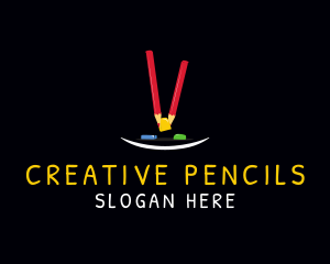 School Pencils & Erasers logo design