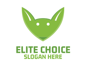 Best - Green Fox Face logo design
