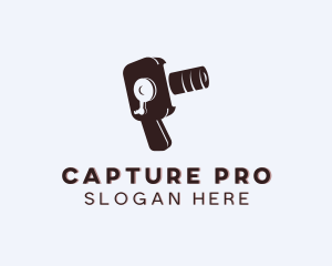 Dslr - Videographer Camera Lens logo design