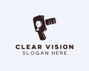 Lens - Videographer Camera Lens logo design