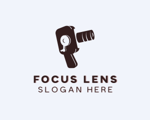 Videographer Camera Lens logo design