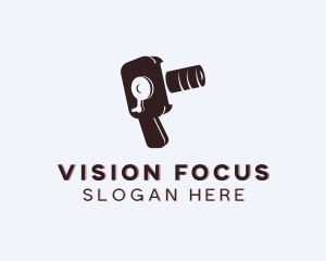 Lens - Videographer Camera Lens logo design