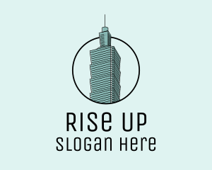 Taipei 101 Skyscraper  logo design