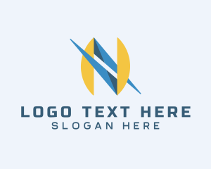 Web Developer - Tech Startup Letter N Business logo design