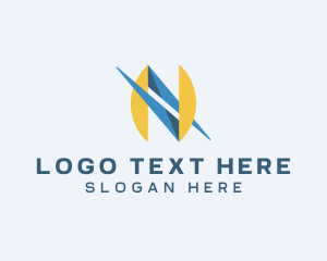 Tech Startup Letter N Business logo design