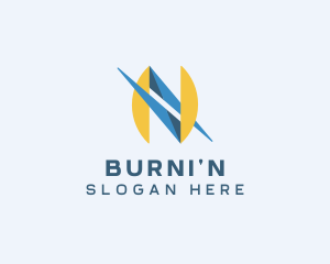 Tech Startup Letter N Business logo design