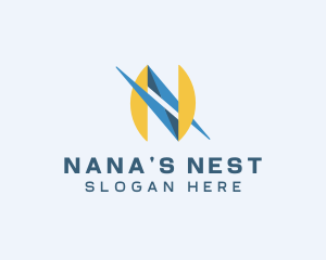 Tech Startup Letter N Business logo design