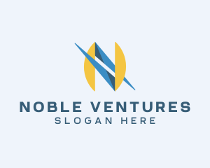 Tech Startup Letter N Business logo design