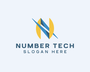 Tech Startup Letter N Business logo design