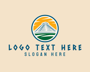 Tribal - Ancient Mayan Pyramid logo design