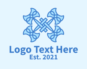 Stream - Battle Axe Symbol logo design