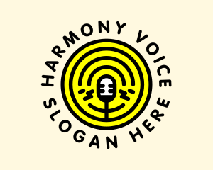 Sing - Podcast Radio Mic Broadcast logo design