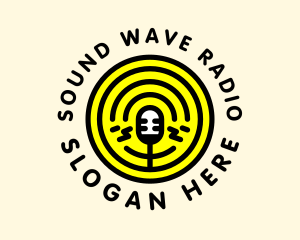 Radio Station - Podcast Radio Mic Broadcast logo design