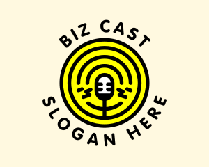 Podcast - Podcast Radio Mic Broadcast logo design