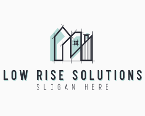 High Rise Building Architecture logo design