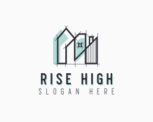 High Rise Building Architecture logo design