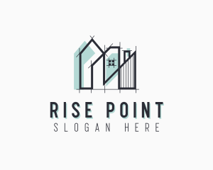 High Rise Building Architecture logo design