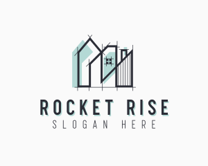 High Rise Building Architecture logo design