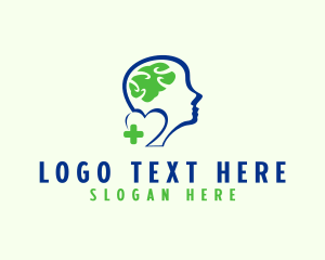 Brain - Head Mental Health logo design