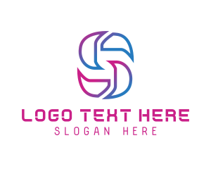 Creative Tech Letter S logo design