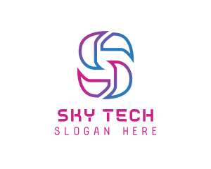 Creative Tech Letter S logo design