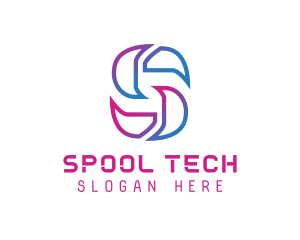 Creative Tech Letter S logo design