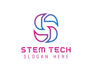 Creative Tech Letter S logo design