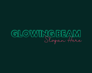 Neon Glow Signature logo design