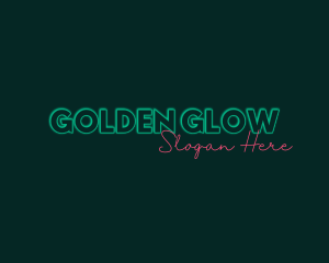 Neon Glow Signature logo design