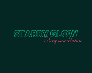 Neon Glow Signature logo design