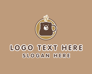 Latte - Bear Cafeteria Coffee logo design