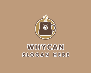 Bear Cafeteria Coffee  Logo