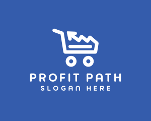 Income - Shopping Sales Arrow logo design