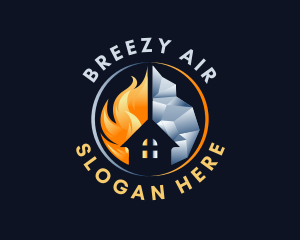 House Air Temperature logo design