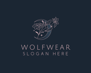 Floral Moon Cosmetics logo design