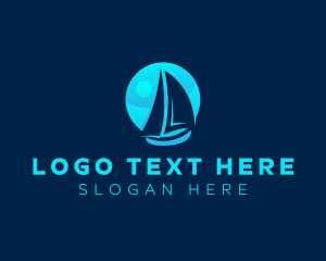 Holiday - Sea Sail Boat logo design