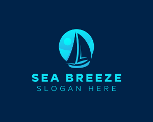 Sail - Sea Sail Boat logo design