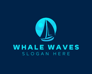 Sea Sail Boat logo design