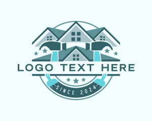 Brush - Hammer House Paint logo design