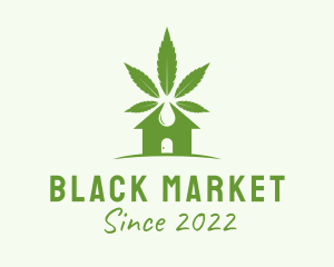 Illegal - Marijuana House Oil logo design