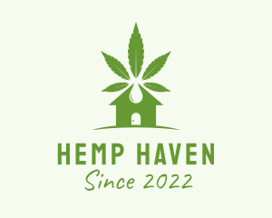 Marijuana House Oil  logo design