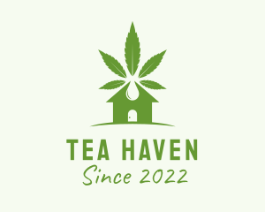 Marijuana House Oil  logo design