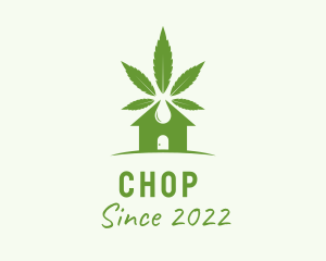 Green - Marijuana House Oil logo design