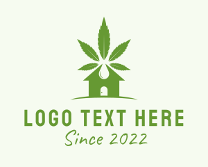 Weed - Marijuana House Oil logo design