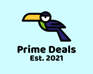 Amazon - Wild Toucan Bird logo design