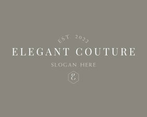 Couture - Classy Tailoring Couture logo design