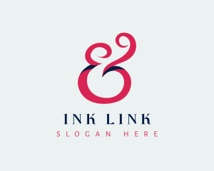 Ligature - Stylish Ampersand Calligraphy logo design